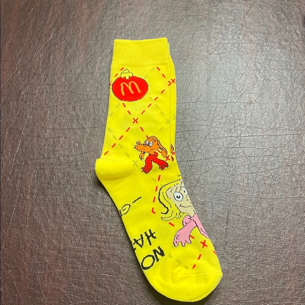 NEW McDonald's Yellow Cindy Lou Who socks